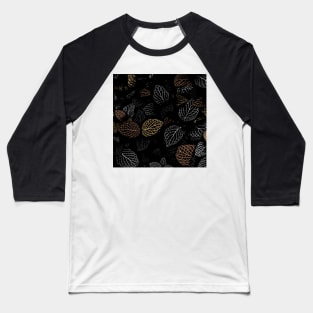 Autumn, Leaves Pattern 16 Baseball T-Shirt